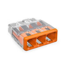 WAGO 3 WAY PUSHWIRE CONNECTOR 2773-403 (PACK QTY:100)