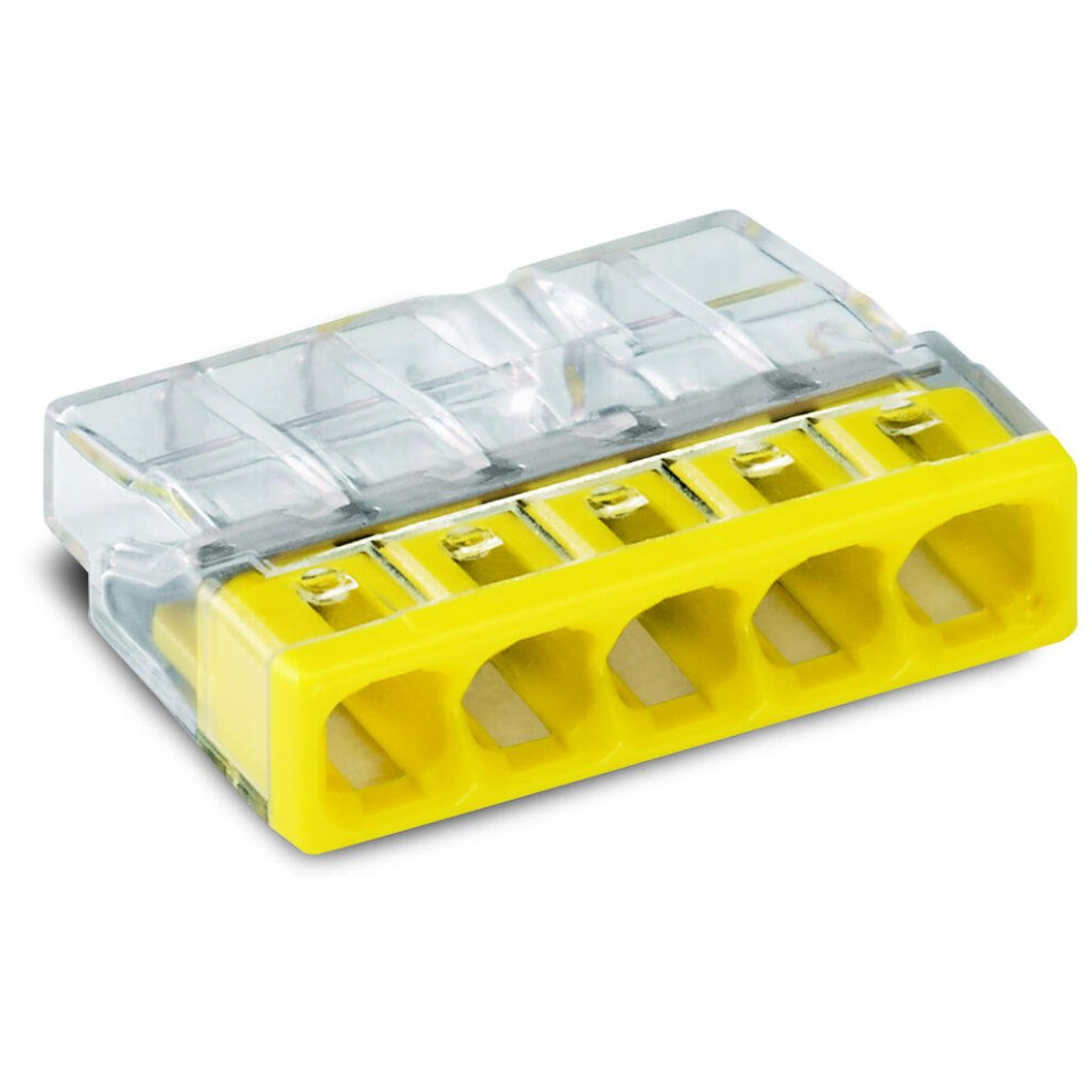WAGO 5 WAY PUSHWIRE CONNECTOR 2773-405 (PACK QTY:60)
