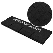 (Graphite, Rectangular Tab) Premium Bitumen Roof Felt Shingles Heavy Duty Asphalt Roof Shingles