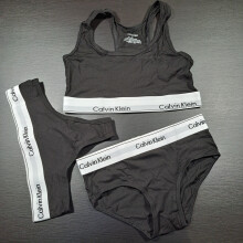 (XS) Calvin Klein Women Bralette CK Bra&Brief/Thong