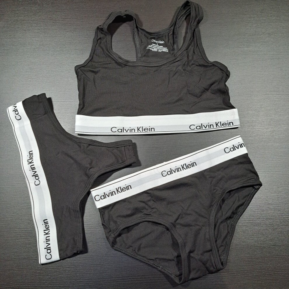 (S) Calvin Klein Women Bralette CK Bra&Brief/Thong