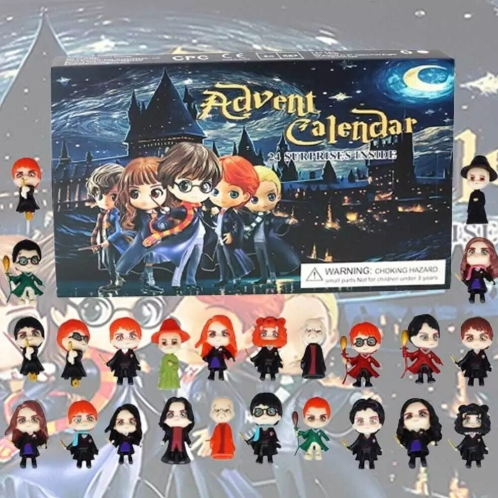 2024 Advent Calendar Harry Potter Figure 24 Days Christmas Countdown Blind Box