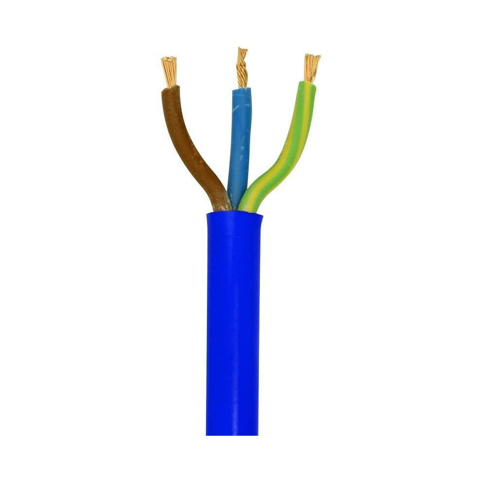 3183A 2.5mm_ Blue 3 Core Arctic Flexible Cable, 25 Amps, 100m