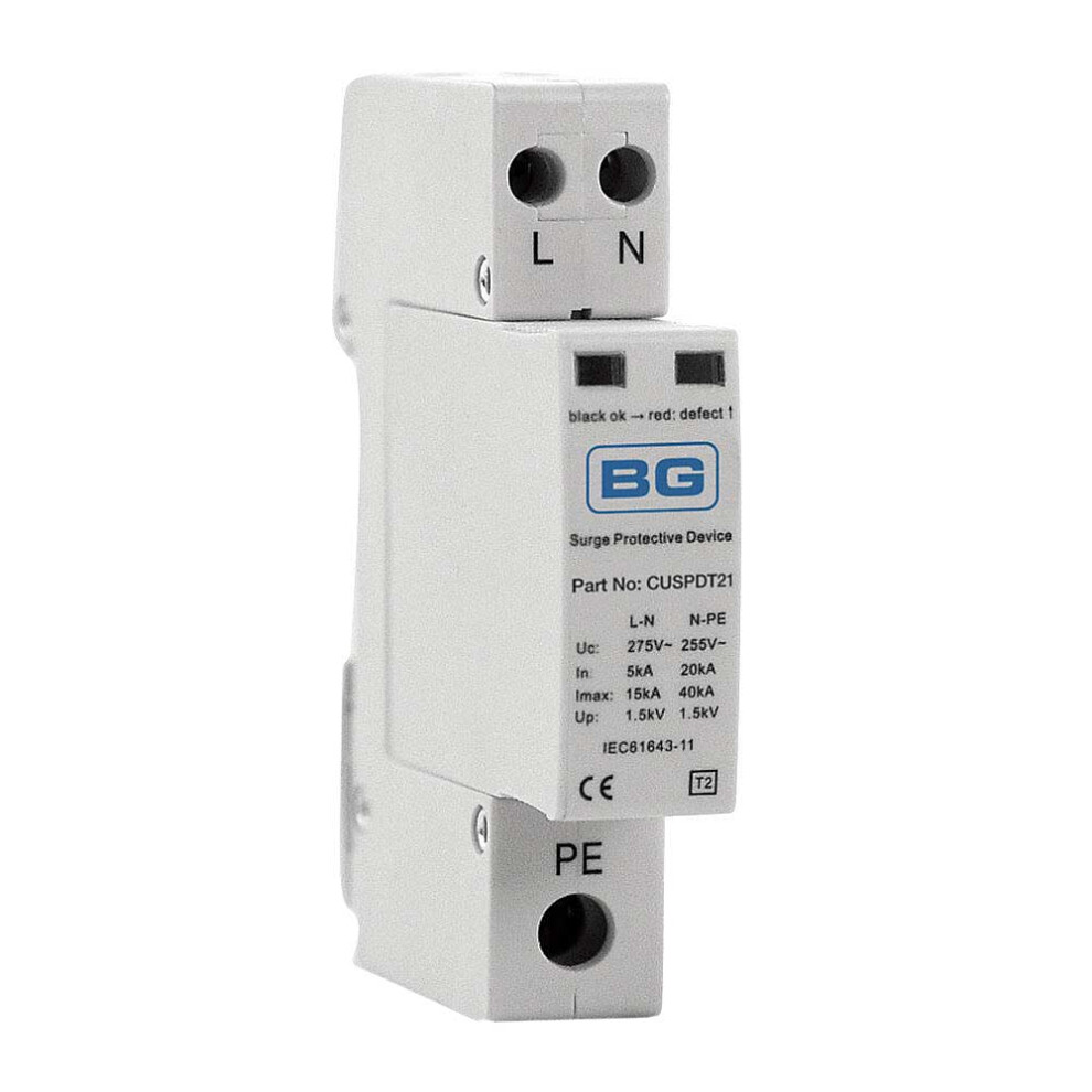 BG TYPE 2 SINGLE PHASE SURGE PROTECTION DEVICE TNS,PME & TT SYSTEMS