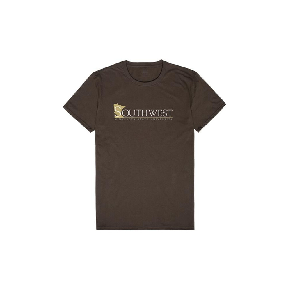 W Republic 516-674-BRN-02 Southwest Minnesota State University Mustangs Institutional T-Shirt, Brown - Medium-image-OPC-PFDM2Z9-NEW