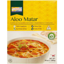 (Pack of 1) Ashoka Ready To Eat Meals Aloo Matar Curry 280g