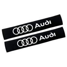 (1 Pair For Audi) 1Pair Car Seat Belt Pads Shoulder Sheath Cotton