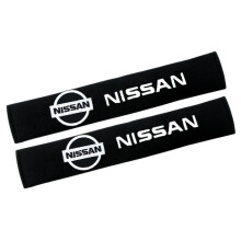 (1 Pair For Nissan) 1Pair Car Seat Belt Pads Shoulder Sheath Cotton