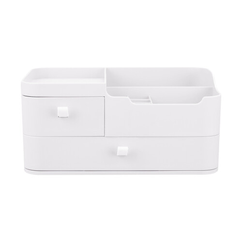 Living And Home Dressing Table Makeup Storage Box Drawers Gift Set 2