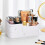 Living And Home Dressing Table Makeup Storage Box Drawers Gift Set 2