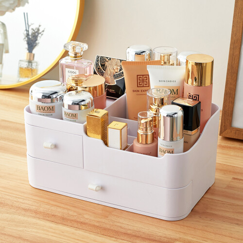 Living And Home Dressing Table Makeup Storage Box Drawers Gift Set