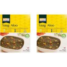 (Pack of 2) Ashoka Ready To Eat Saag Aloo Spinach Curry, 280g