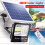 300W LED Solar Floodlight Panel Street Light Outdoor Waterproof 1