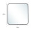Living And Home (40*40cm) Modern Square Wall Mirror with Aluminum Alloy Frame 7