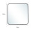 Living And Home (60*60cm) Modern Square Wall Mirror with Aluminum Alloy Frame 7