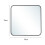 Living And Home (70*70cm) Modern Square Wall Mirror with Aluminum Alloy Frame 7