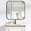 Living And Home (70*70cm) Modern Square Wall Mirror with Aluminum Alloy Frame 1
