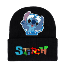 (Style 13) Women Girls Stitch Cartoon Print Knitted Hats UK