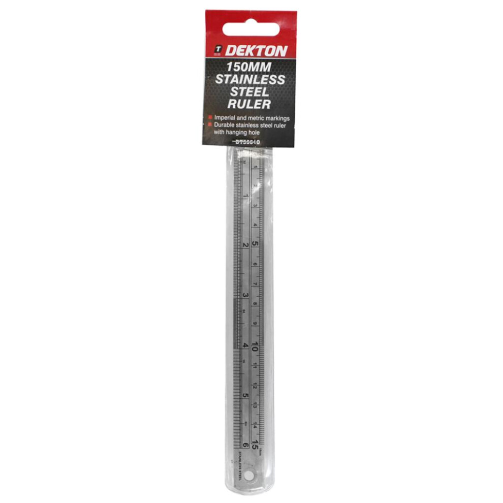 DEKTON 150MM STAINLESS STEEL RULER, DT55510