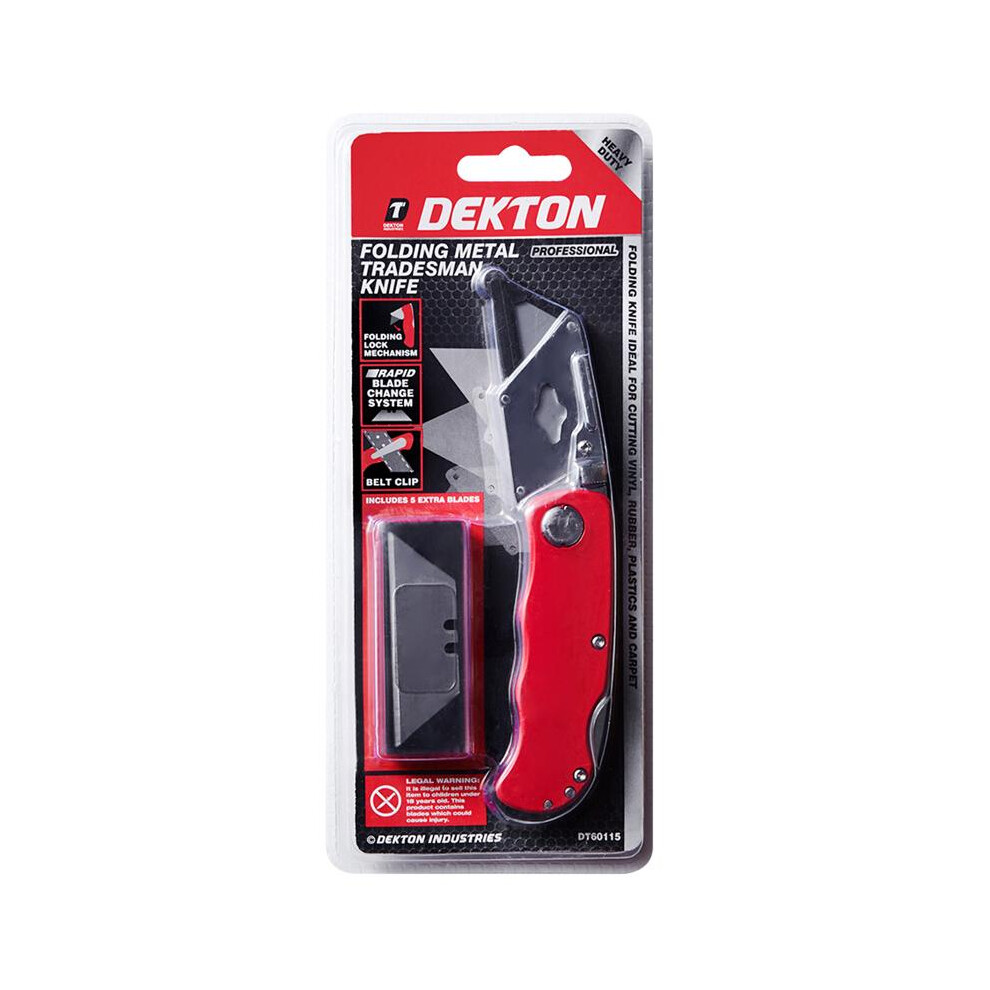 FOLDING METAL TRADESMAN KNIFE, DT60115