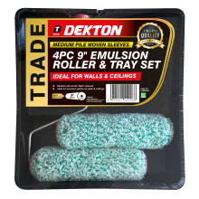 DEKTON 9'' ROLLER AND TRAY 2 X MEDIUM PILE SLEEVE TRADE, DT95875D, 12