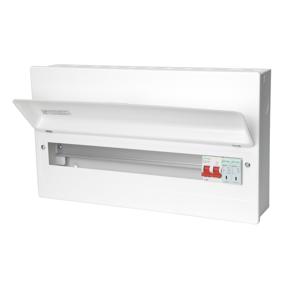 DANSON 19 WAYS METAL CONSUMER UNIT WITH SPD AND 100A MAIN SWITCH