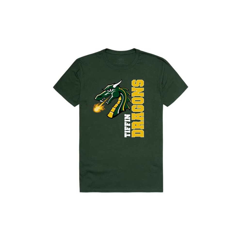 W Republic 515-678-FOR-02 Tiffin University Dragons Ghost College T-Shirt, Forest Green - Medium-image-OPC-PFDMBNM-NEW