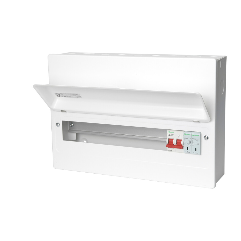 DANSON 15 WAYS METAL CONSUMER UNIT WITH SPD AND 100A MAIN SWITCH