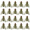 (Green, L) Bionic Fly Fishing Bait 20PCS - 8mm Black Realistic Lures Kit 1