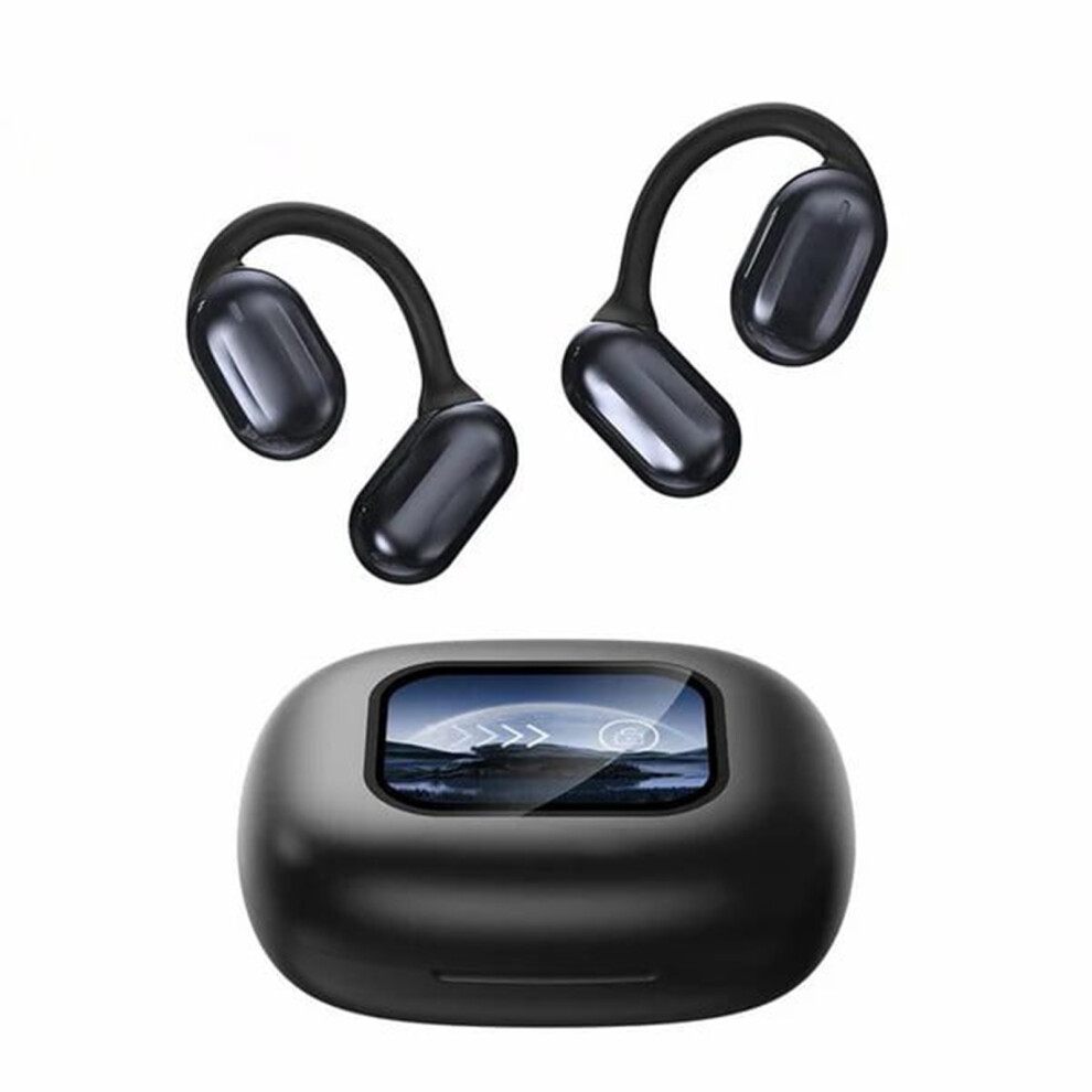 (Black) Q16pro Wireless Open Ear Earbuds Bluetooth 5.4 - Black