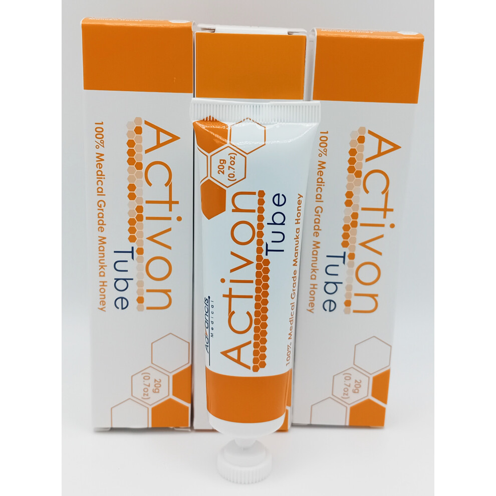Advancis Medical Activon 100% Manuka Honey 20G X3 Tubes Ref: Cr4493