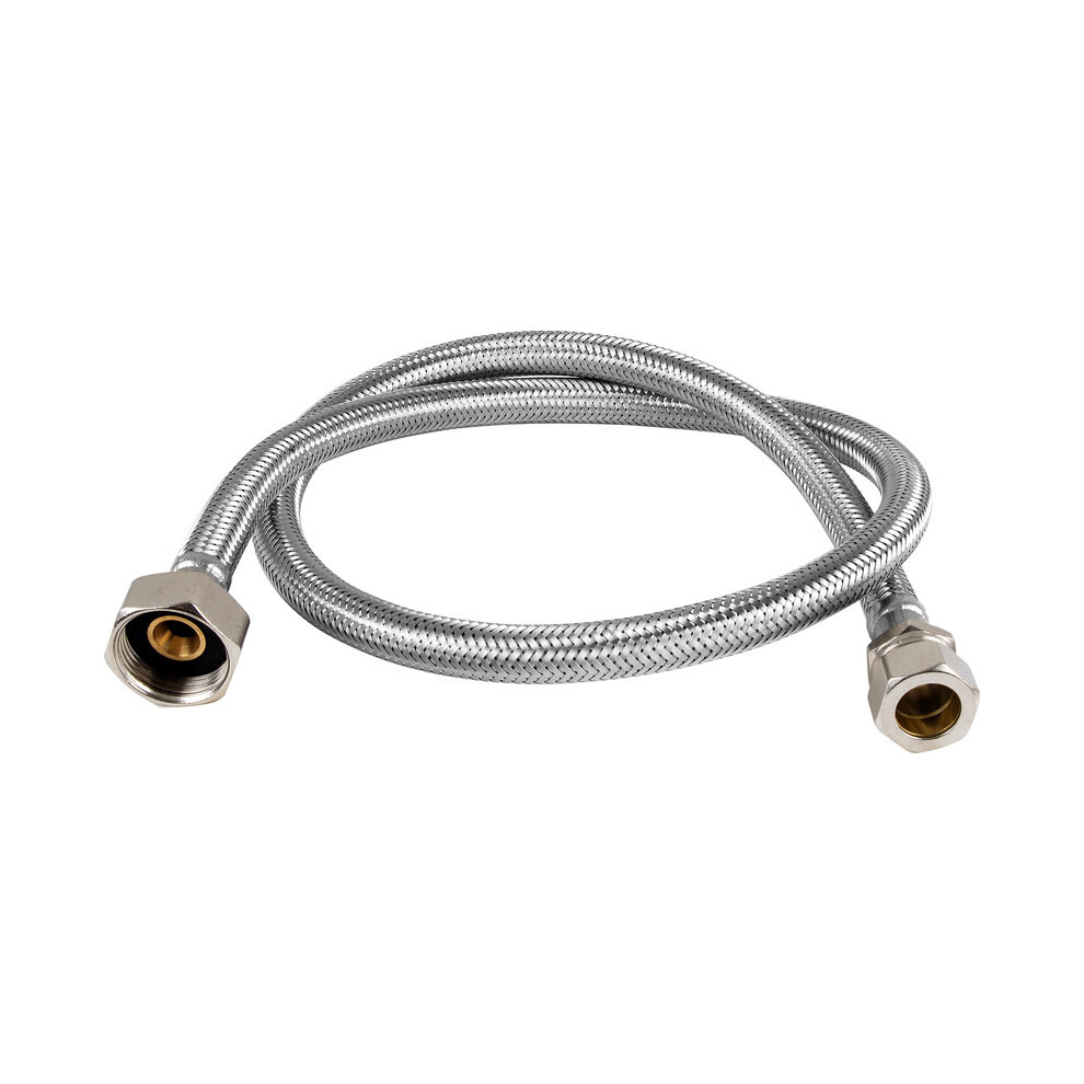 15mm x 3/4" x 1 metre Flexible Tap Connectors 9/10mm bore