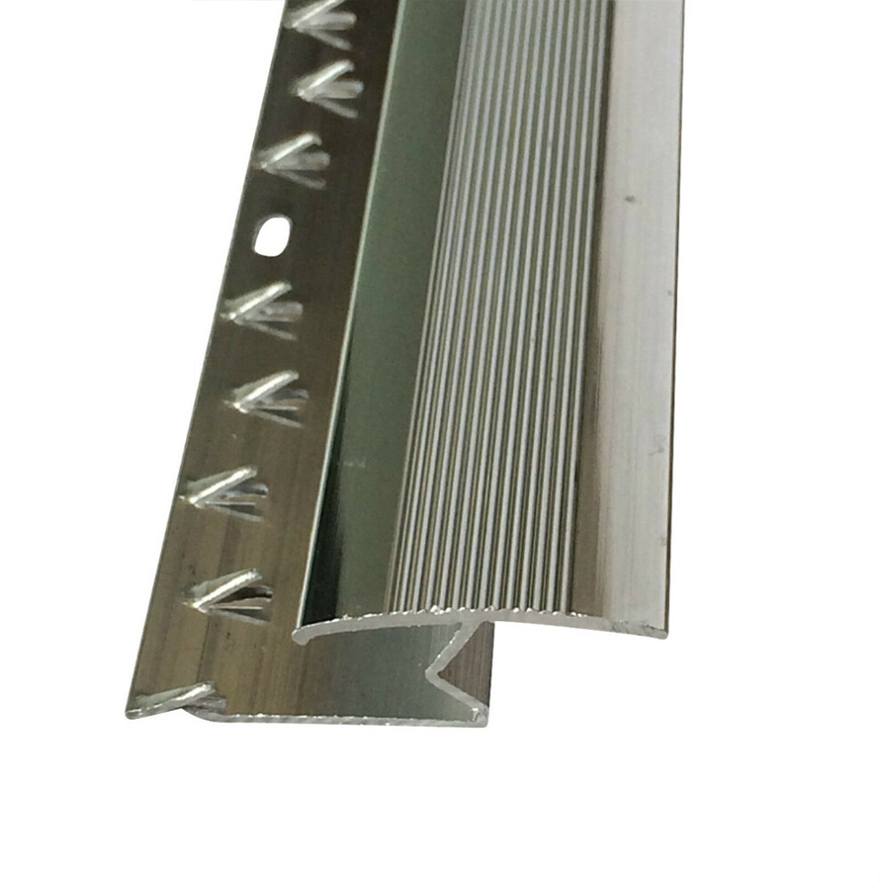 FLR TRIM CARPET TO LAMINATE SILVER 1 PER PACK