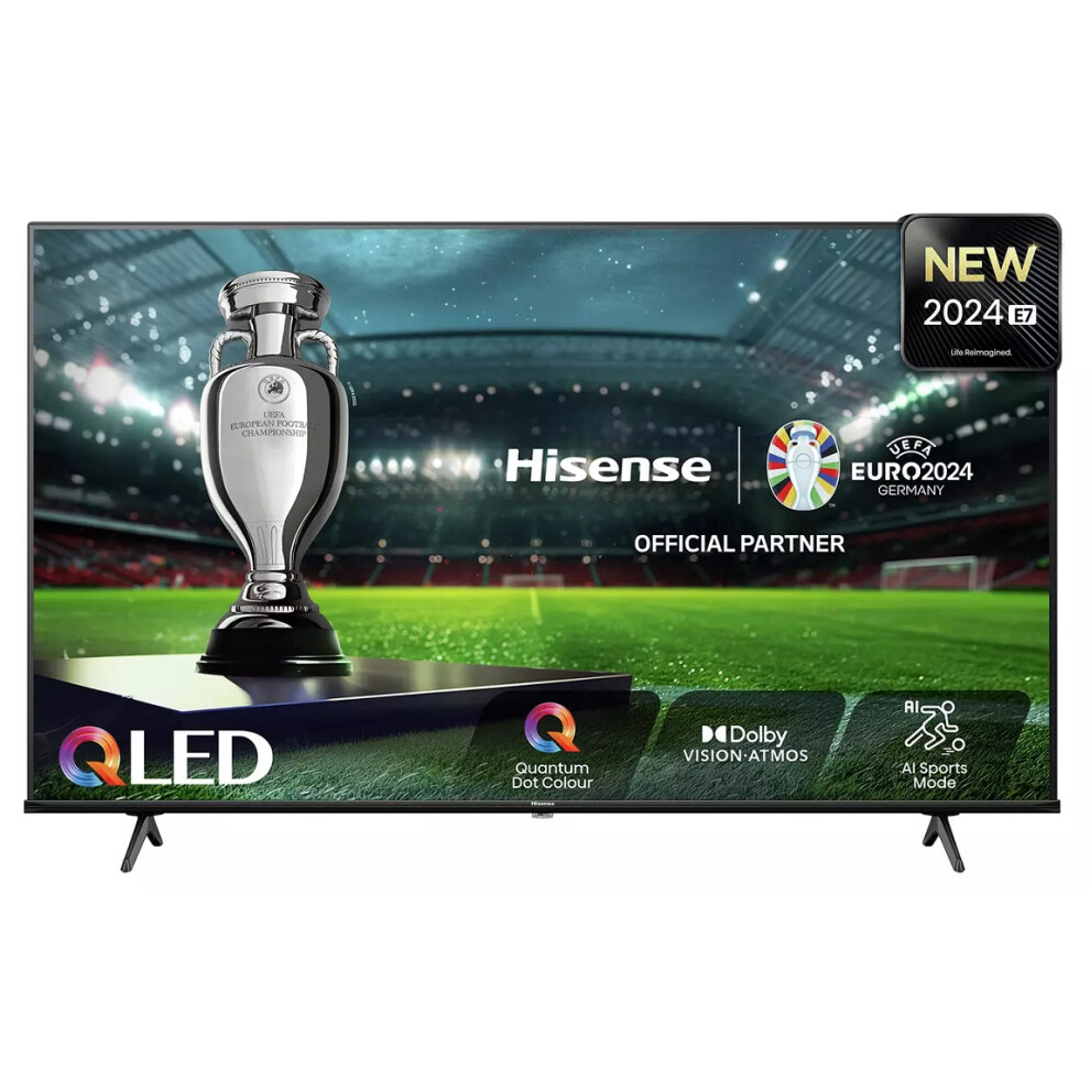 Hisense 4K SMART QLED Freely TV 50E78NQTUK 50" Ultra HD HDR Built In Alexa