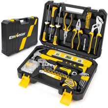 Tool Kit Set, 108 Piece General Purpose Household Hand Tool Kit with Storage Toolbox, Household Small Tool Kit