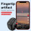 (Black) Wireless Gaming Finger Mouse Remote Control Handle Adapter Gaming Pages Function Tablet Mobile Phone Android iOS 6