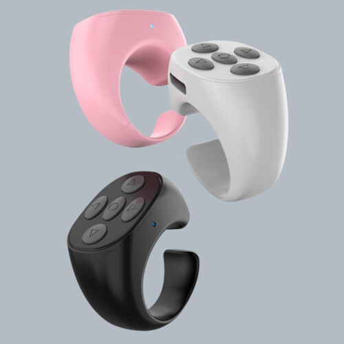 (Black) Wireless Gaming Finger Mouse Remote Control Handle Adapter Gaming Pages Function Tablet Mobile Phone Android iOS 1
