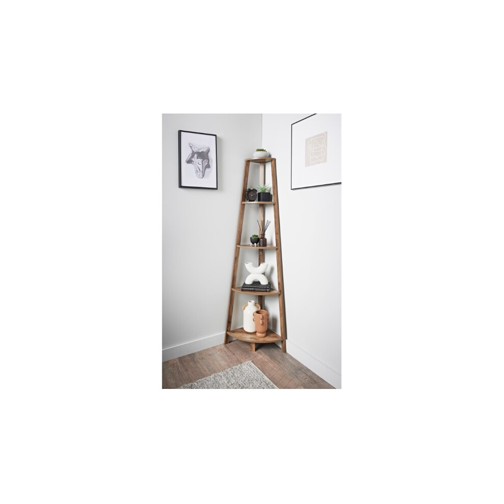 Tromso 5 Tier Corner Shelving Unit