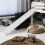 Noa and Nani Moro Cabin Bed Midsleeper with Slide in Classic White 3