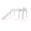 Noa and Nani Moro Cabin Bed Midsleeper with Slide in Classic White 4