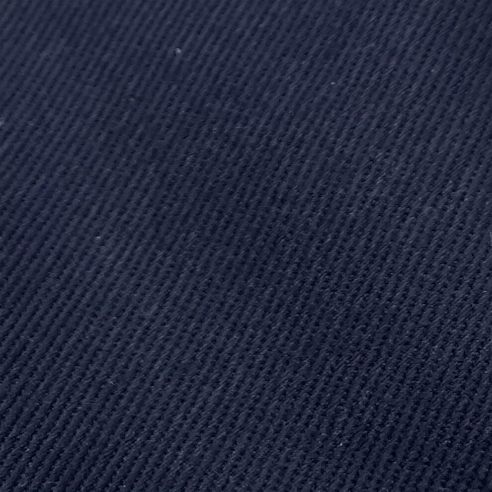 Plain Natural Drill Twill Heavy Weight Cotton By The Metre - Navy Blue