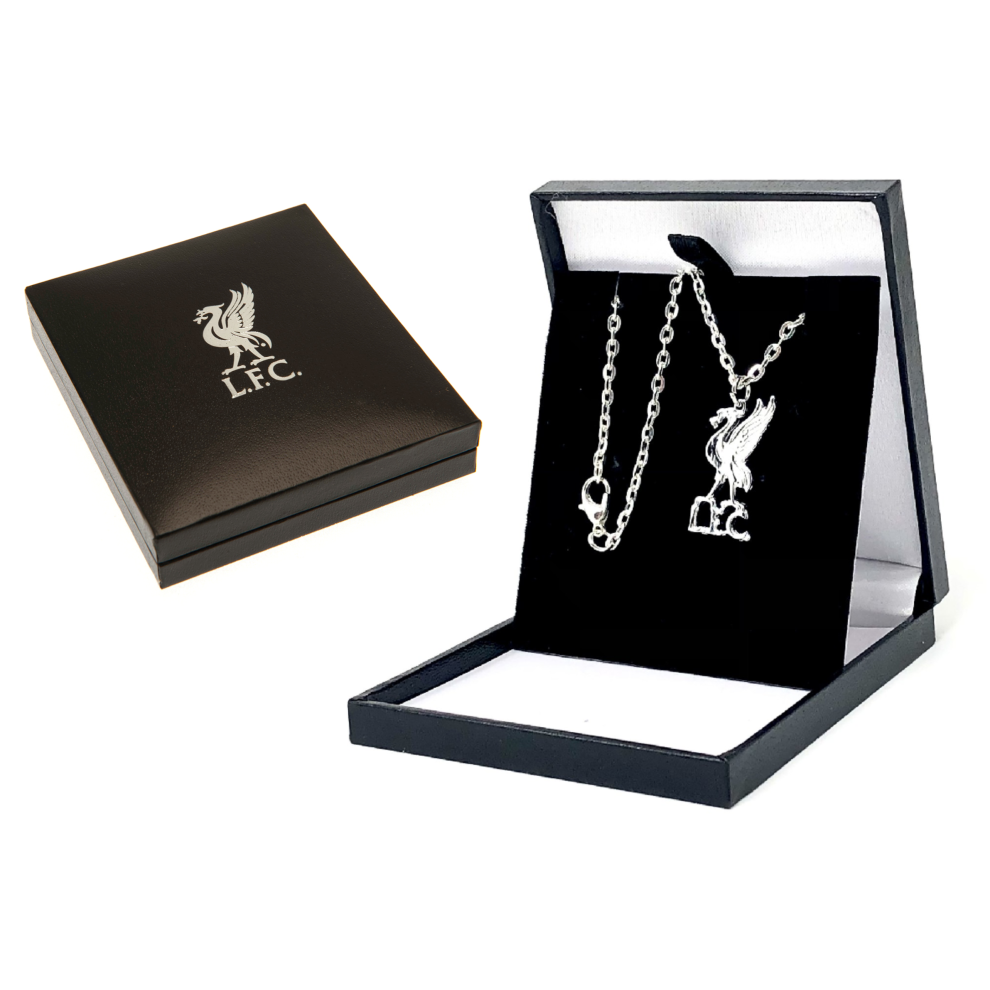 Liverpool Fc Plated Liverbird Pendant With 50 Cm Long Chain Necklace Silver