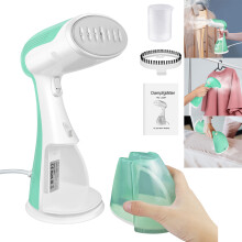 Handheld Clothes Steamer, 30s Heat Up Steamer 300ml Removable Tank Portable Travel Steamer Garment Steamer Removes Wrinkle for Home and Office