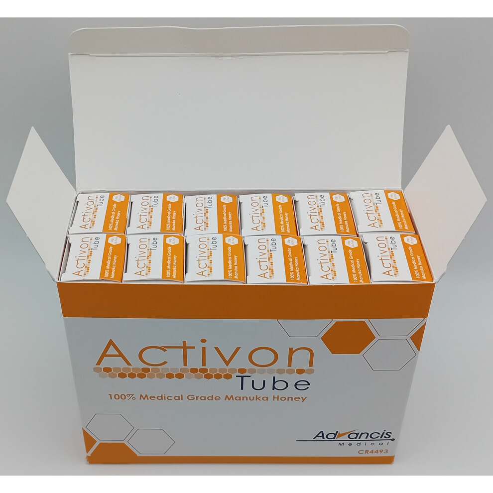 Advancis Medical Activon 100% Manuka Honey 20G Tube Box Of 12 Ref: Cr4493