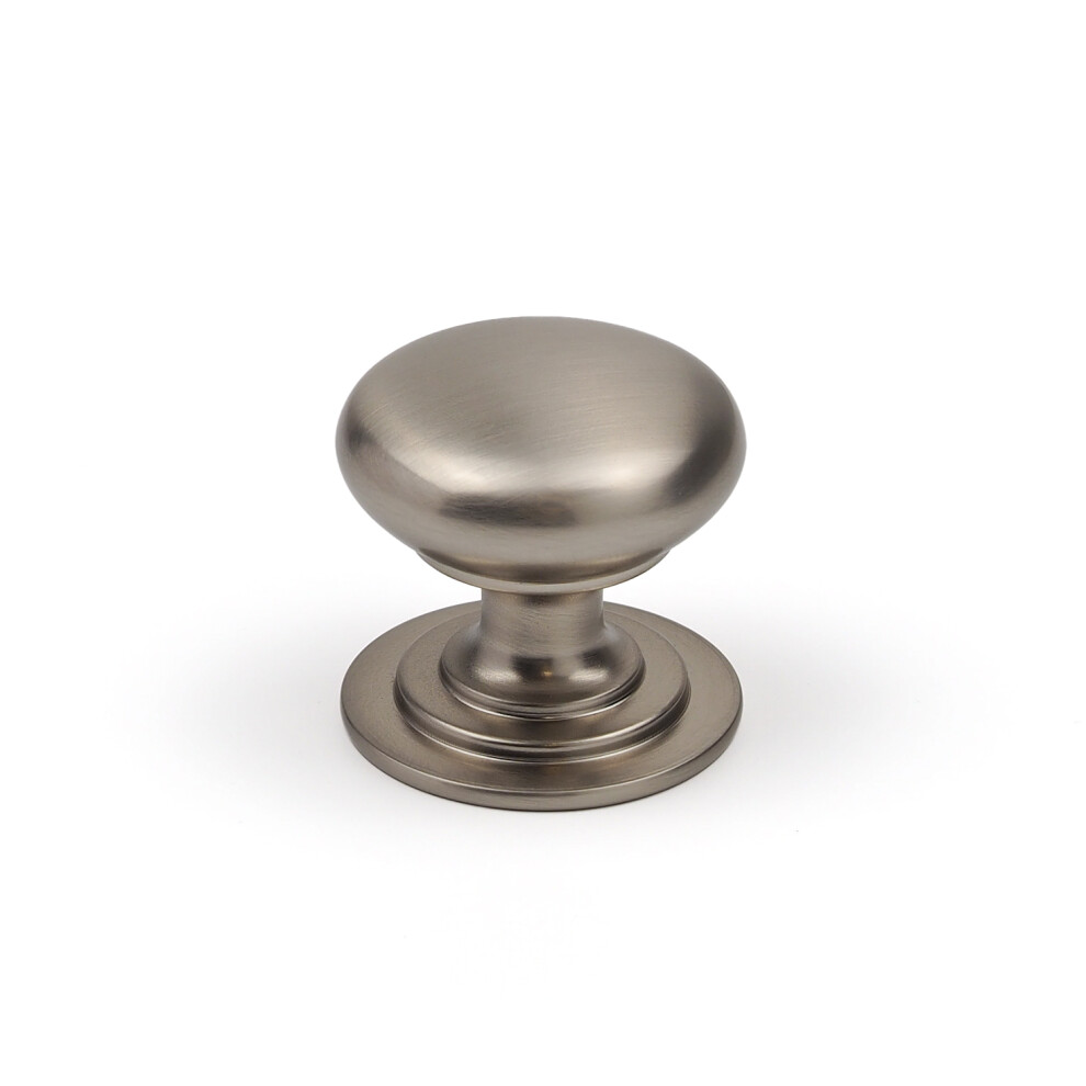 (42mm Knob) Brushed Nickel Cup Handle 64mm & 38mm 42mm Knobs
