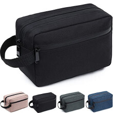 Necessaire de Viagem para Mulheres e Homens, Bolsa de Barba à Prova d'Água, Bolsa Dobrável com Divisor e Alça