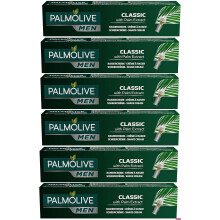 MM Palmolive Men Classic Shave Cream Pack of 6 - Smooth Shave, Rich Lather, Softens Facial Hair, Classic Fragrance, All Skin Types, Daily Grooming