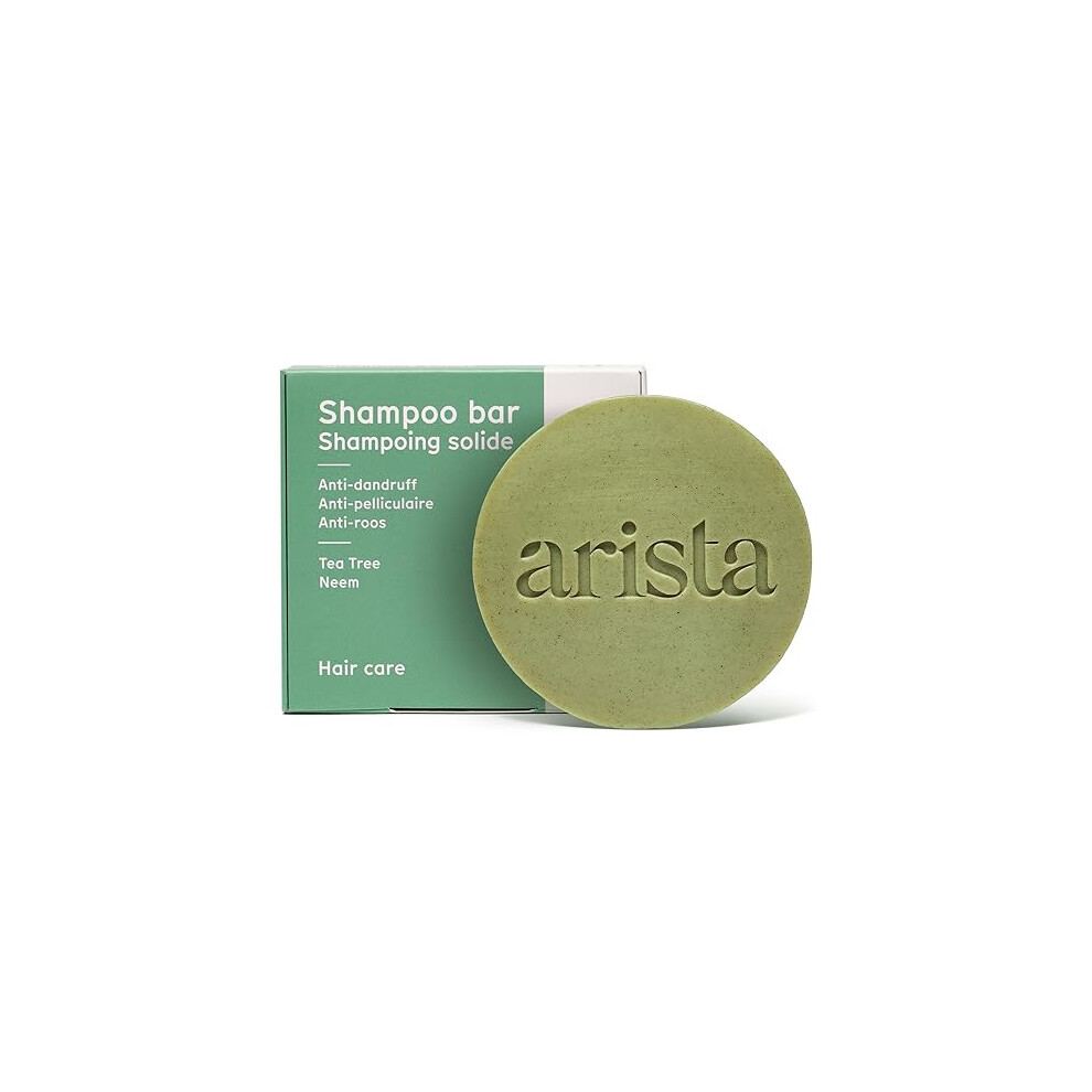 Arista Ayurveda Arista Anti Dandruff Shampoo Bar | Sulfate Free Shampoo Bar | Tea Tree Oil, Neem Leaf Powder & Arnica Shampoo Bar | Antibacterial Shampoo Bar | Anti