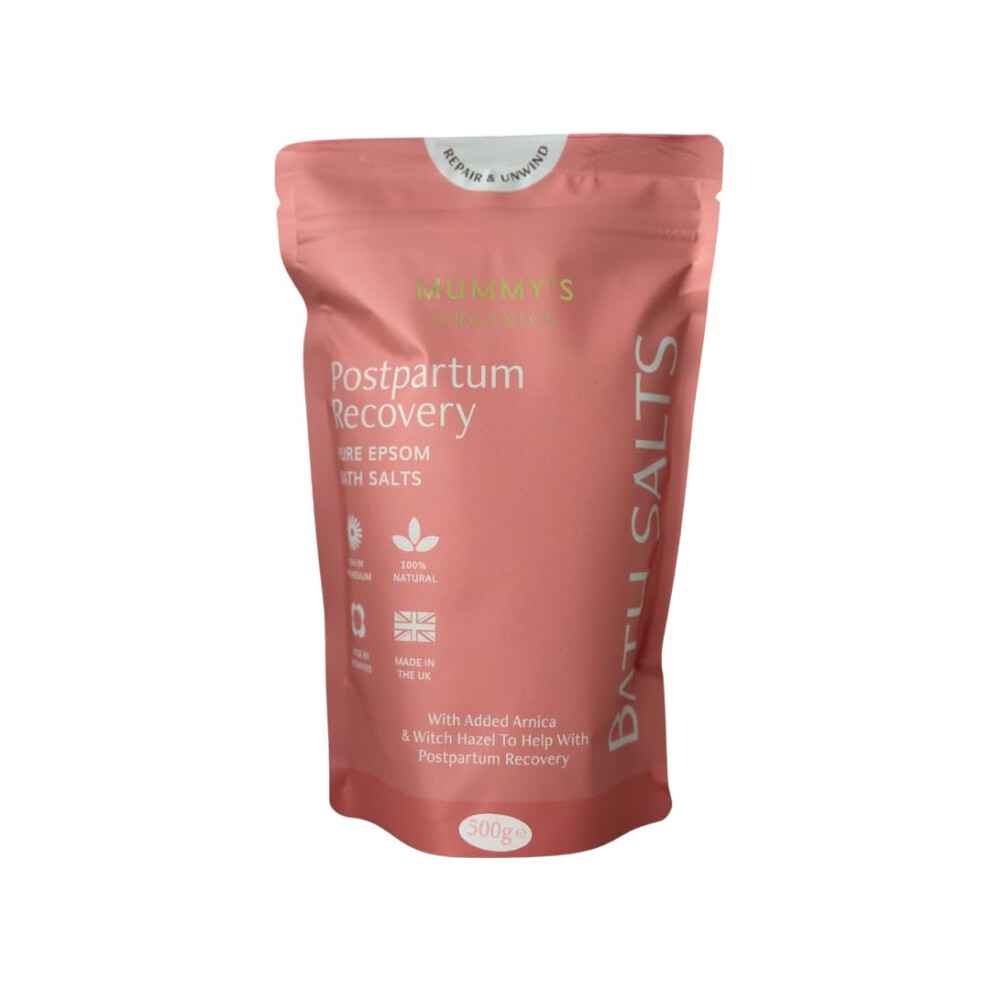 Mummy's Organics Ltd Mummy's Organics Postpartum Epsom Bath Salts | Soothing Recovery Blend With Lavender And Chamomile Essential Oils | Witch Hazel & Arnica | Ideal For