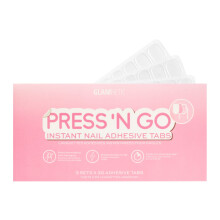 Glamnetic Press N Go Instant Nail Adhesive Tabs - 90 Tabs, Short-Term Wear, Easily Removable, Less Damaging, Custom Fit (810081520904)